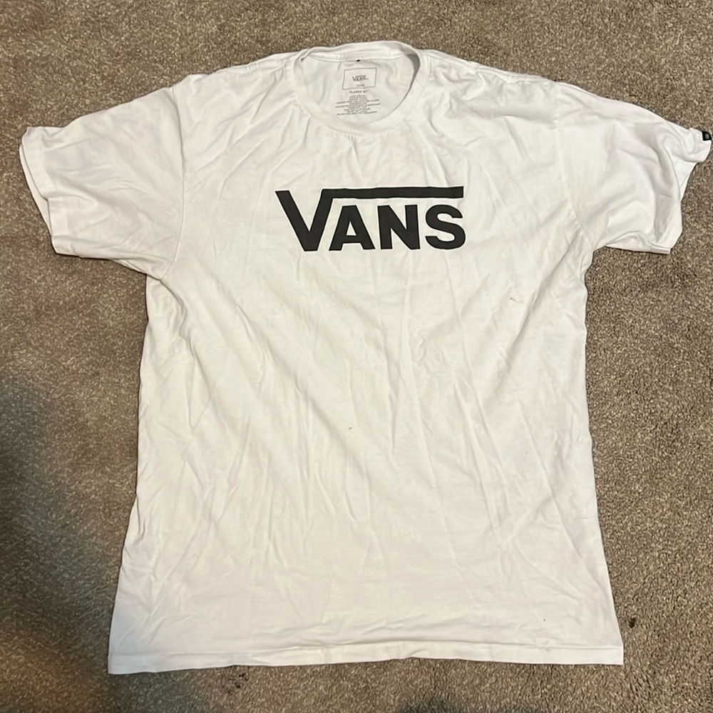 Large White Vans Logo Vans Classic Fit Tshirt